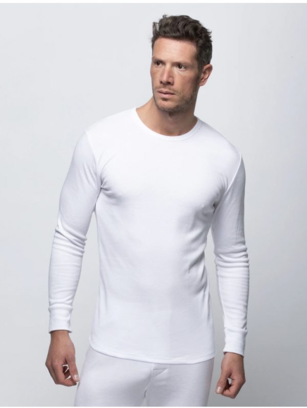 camiseta interior hombre algodon